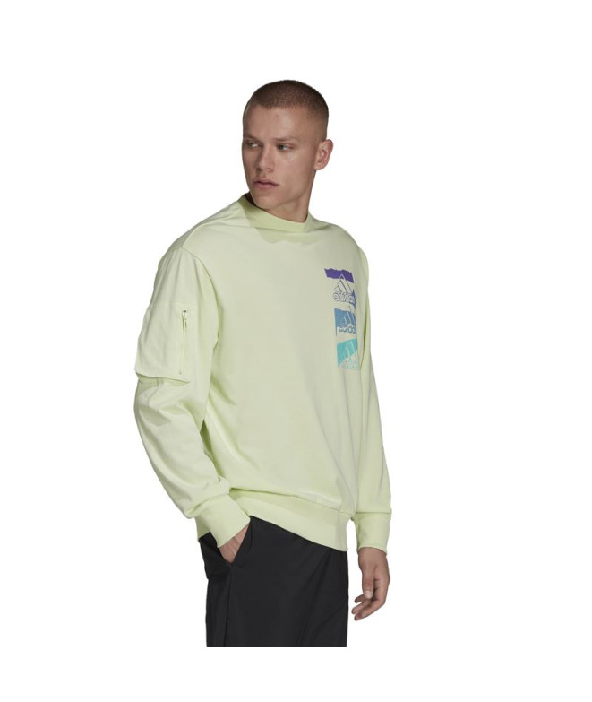 Sweatshirt adidas Essentials Brandlove Green