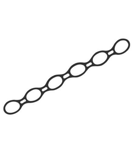 Banda de resistência Avento Silicone Hélix Preto