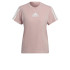 T-shirt de manga curta adidas Aeroready Rosa para mulher