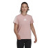 T-shirt de manga curta adidas Aeroready Rosa para mulher