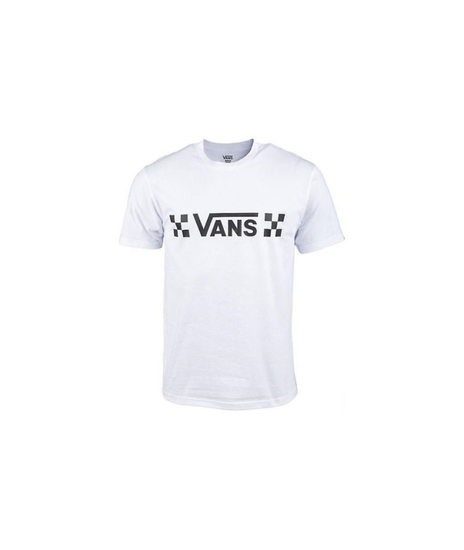 Camiseta Vans Drop V Check-B Hombre White