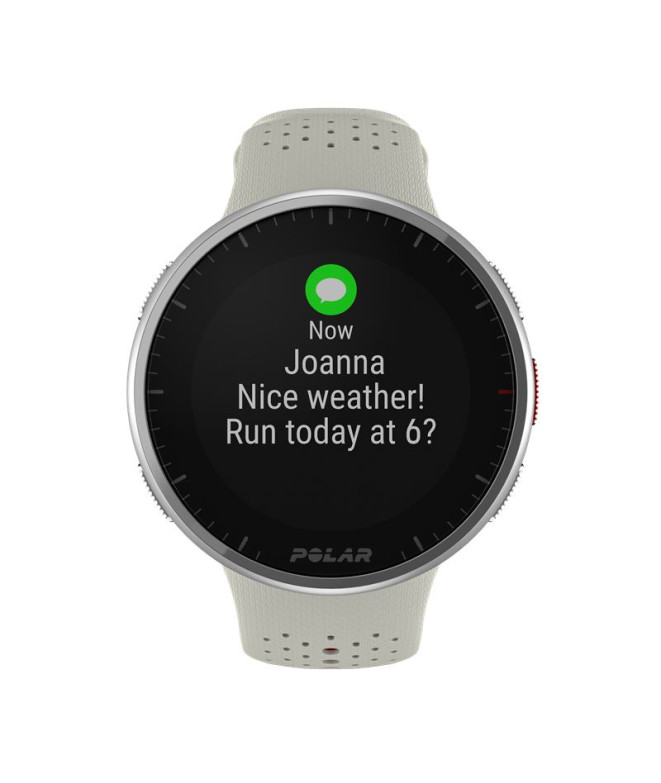 Montre Polar Pacer Pro Blanc/Rouge