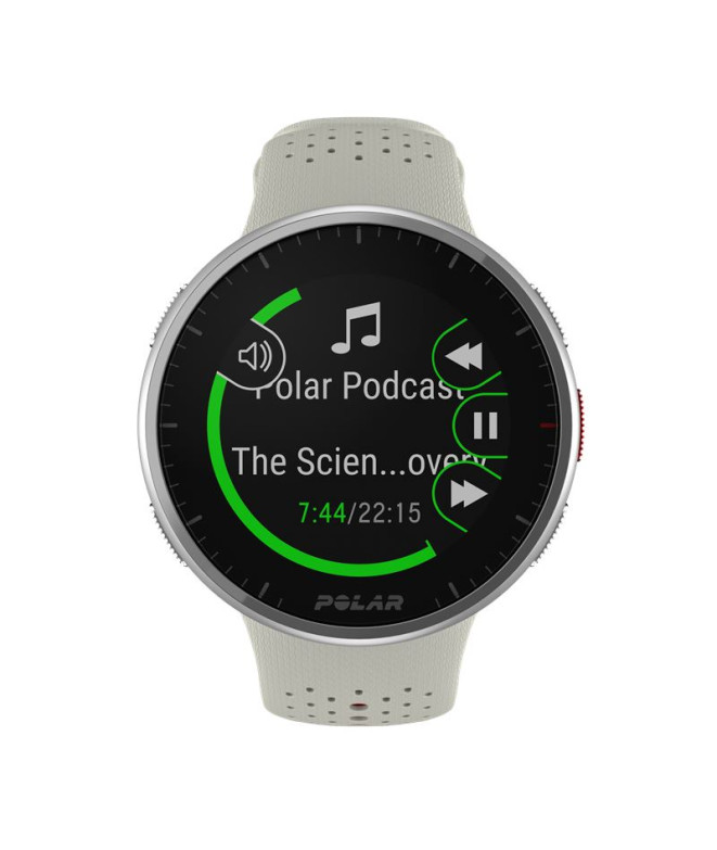 Relógio Polar Pacer Pro Branco/Vermelho