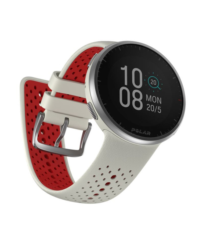 Montre Polar Pacer Pro Blanc/Rouge