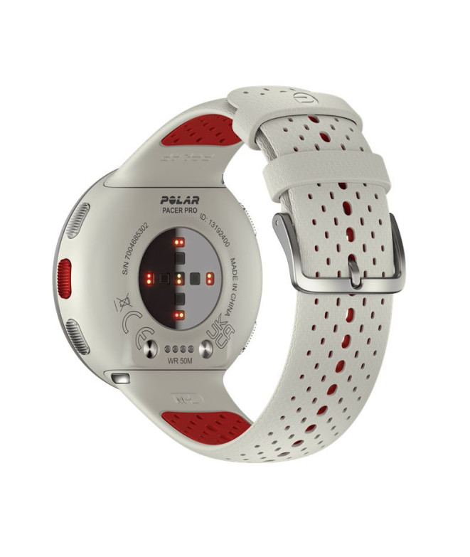 Relógio Polar Pacer Pro Branco/Vermelho