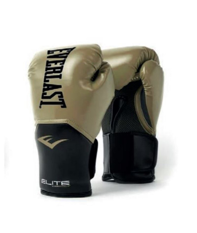 Everlast Elite Training Boxing Gloves 10 Oz Gold