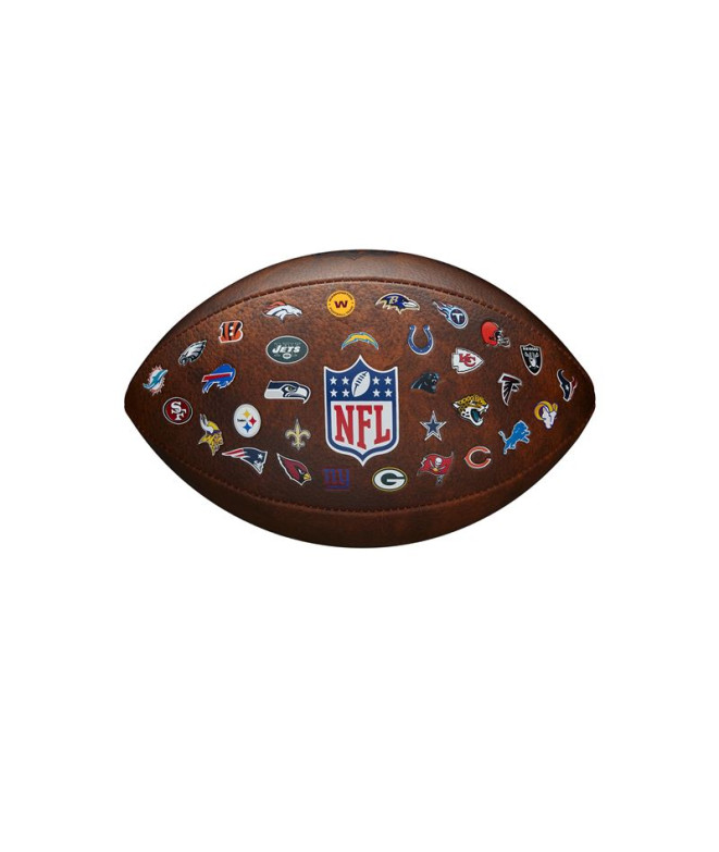 Balón Wilson NFL Off Throwback 32 Team Logo BR