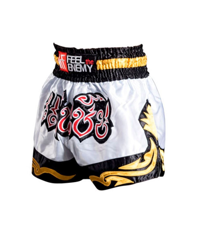 Pantalones de Muay Thai Krf Champion Wh