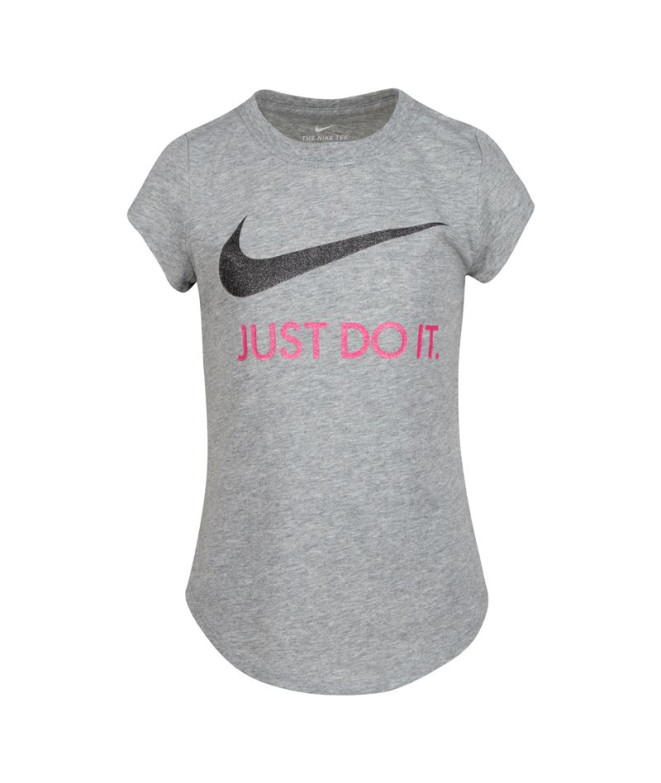 T-shirt Nike Swoosh JDI Girl Cinzento