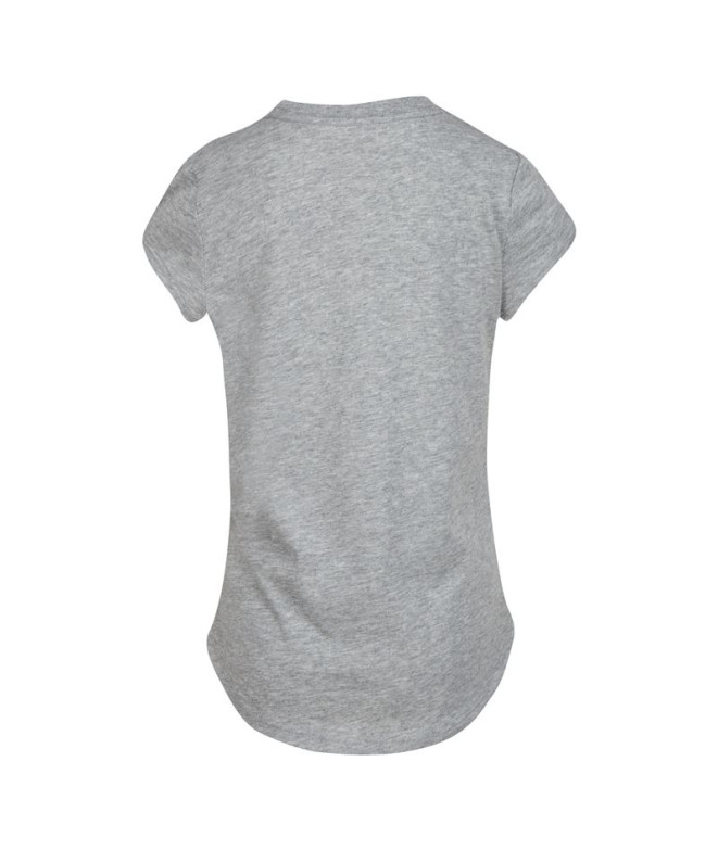 T-shirt Nike Fille Swoosh JDI Gris