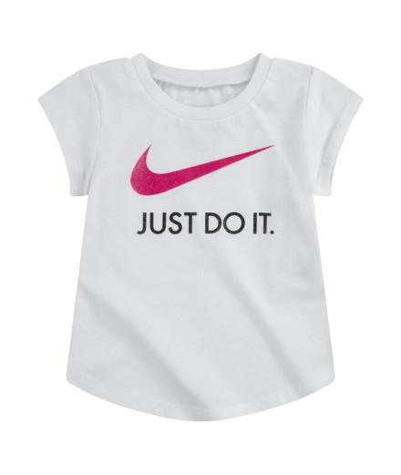 Camiseta Nike Swoosh JDI Niña Blanco Camiseta Nike Swoosh JDI Niña Blanco