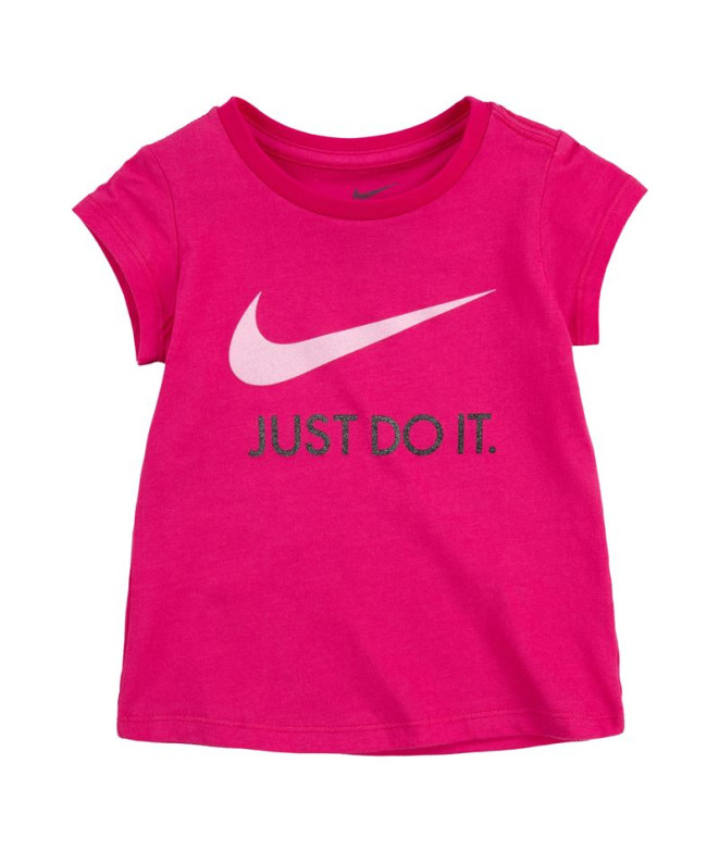 T-shirt Nike Swoosh JDI Girl Fuchsia