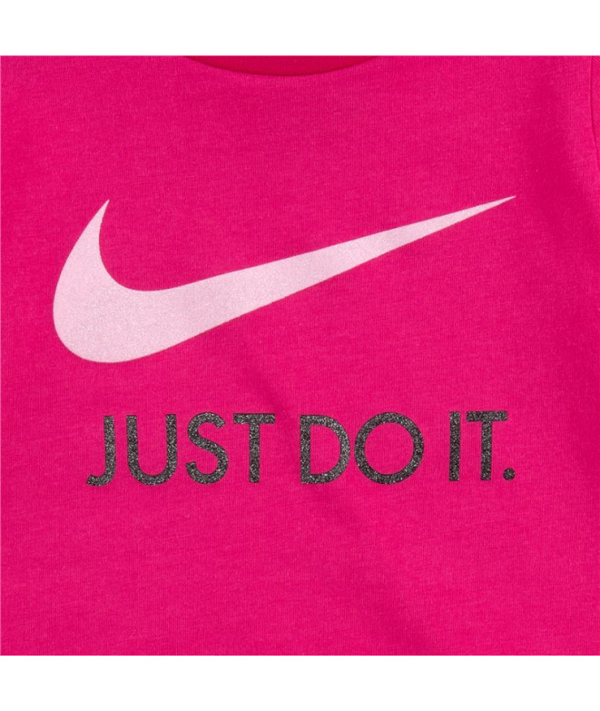 Camiseta Nike Swoosh JDI Niña Fucsia