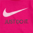 Camiseta Nike Menina Swoosh JDI Fúcsia