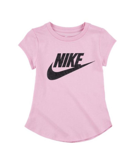 Camiseta Nike Menina Futura SS cor-de-rosa