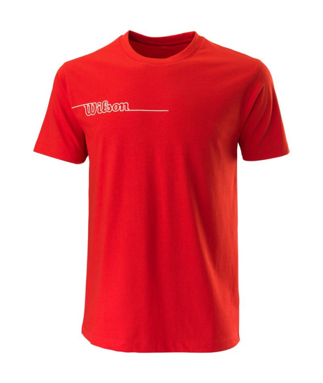 T-shirt Wilson Team II Teach Man Rouge