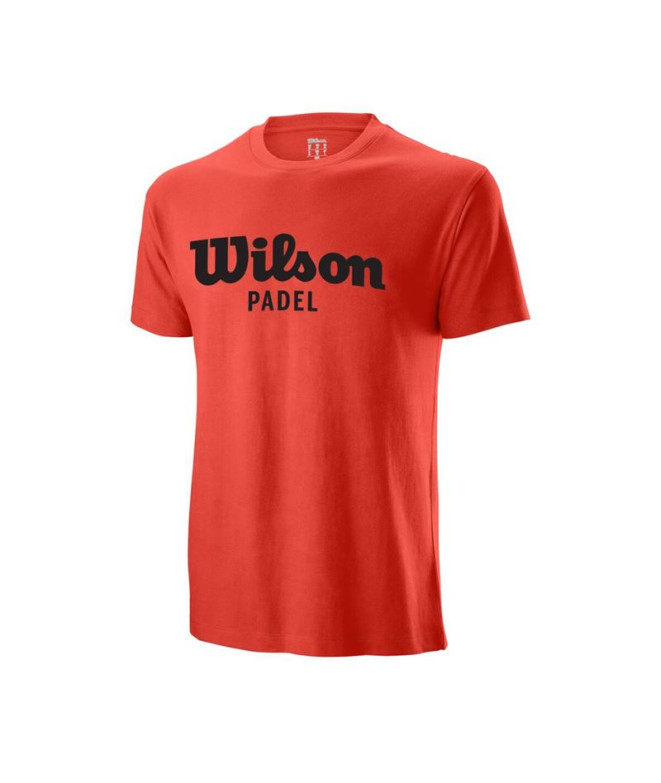Camiseta Wilson Script Hombre Red