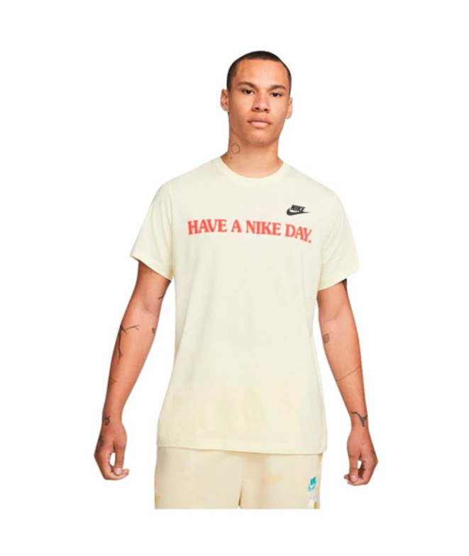 Camiseta Nike Homem Tenha um bom dia Bege