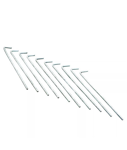 Pack Regatta 10 cavilhas Cavilha de aço de 8" com fio...