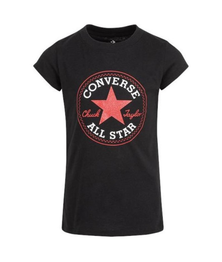 Camiseta Converse Timeless Chick Patch Niña BK Camiseta Converse Timeless Chick Patch Niña BK