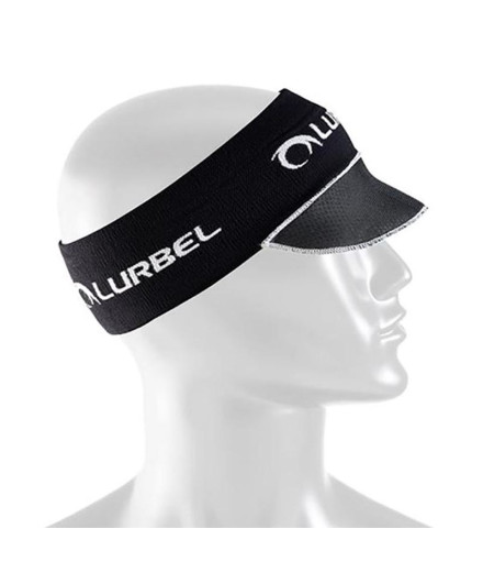 Viseira de running Lurbel Shade Preto/ Branco