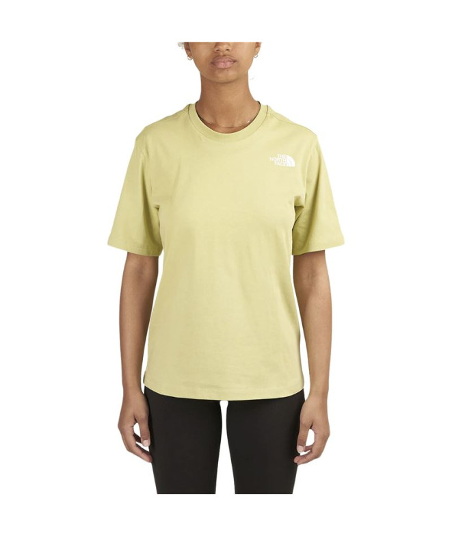 T-shirt The North Face Relaxed Redbox Mulher Verde claro