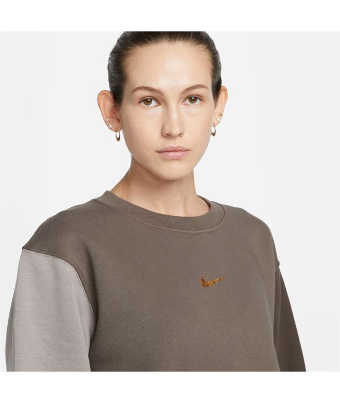 Sudadera Nike Sportswear Swoosh Mujer Brown