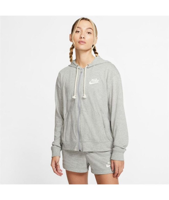 Veste Nike Sportswear Gym Vintage Femme Gris