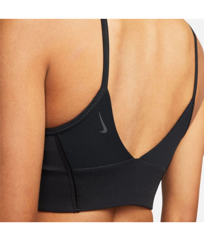Brassiere de sport Nike Yoga Dri-Fit Indy Noir