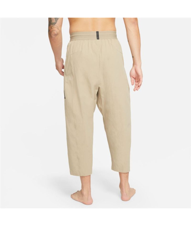 Calça Yoga Nike Homem de Dri-Fit Castanho