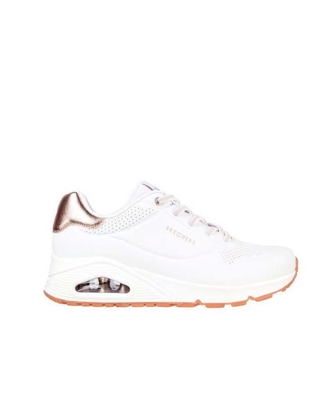Chaussures Skechers Uno - Shimmer Away Femme Blanc