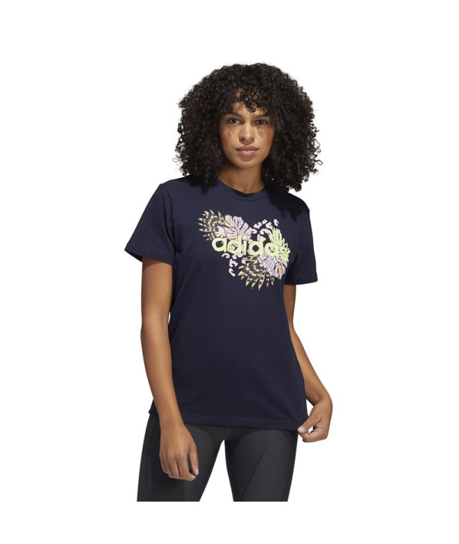 Camiseta adidas Farm Print Graphic Mujer BK