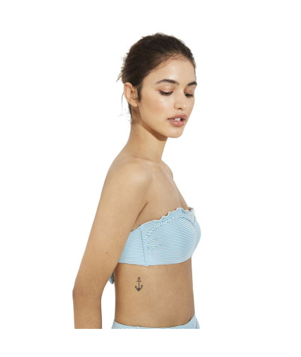 Top de bikini Ysabel Mora Bandeau Stripes B Cup 2