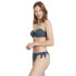 Top de biquíni Ysabel Mora Bandeau Push-Up B Cup Azul