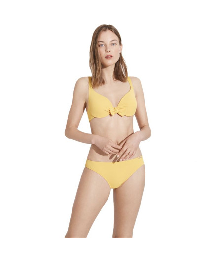 Top de bikini Ysabel Mora Hoop Bow C Cup Jaune