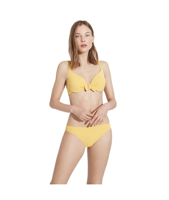 Ysabel Mora Bas de bikini uni jaune