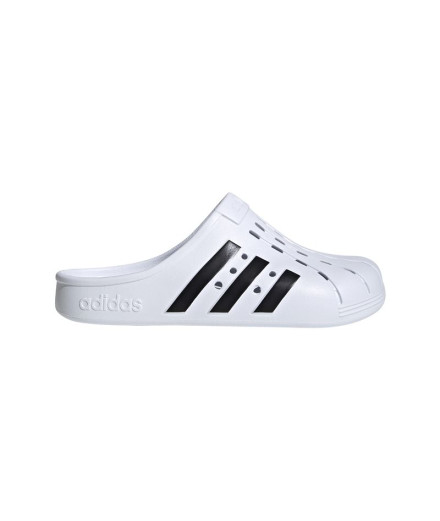 Zueco adidas Adilette White/Black