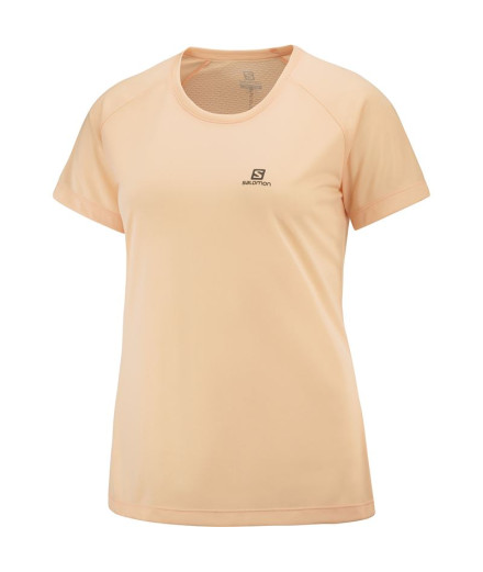 Camiseta de running Salomon Cross Rebel Mujer Salmon Camiseta de running Salomon Cross Rebel Mujer Salmon