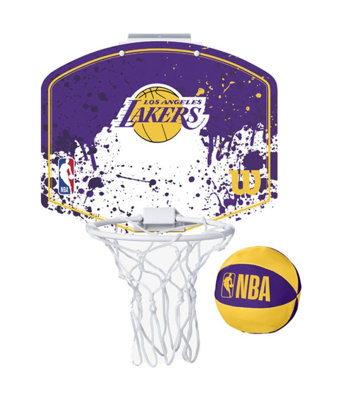 Mini canasta de baloncesto Wilson NBA Team Los Angeles Lakers PR