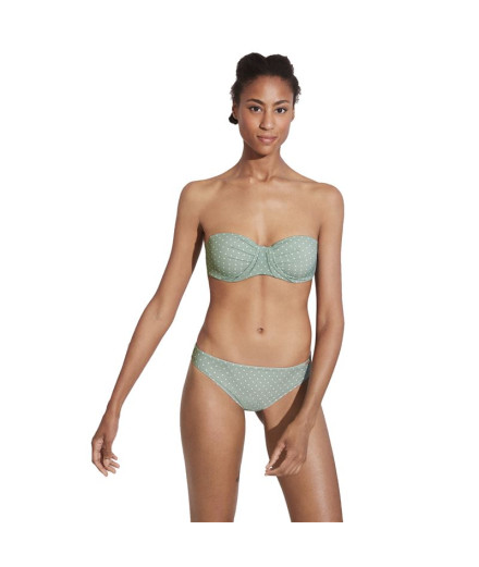 Ysabel Mora Bandeau Bikini Top C Cup Verde