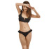 Top de biquíni Ysabel Mora Ruffle C Cup Preto
