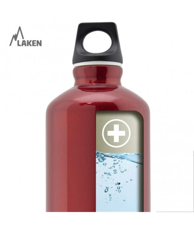 Bouteille Laken aluminium Futura 1 L Rouge
