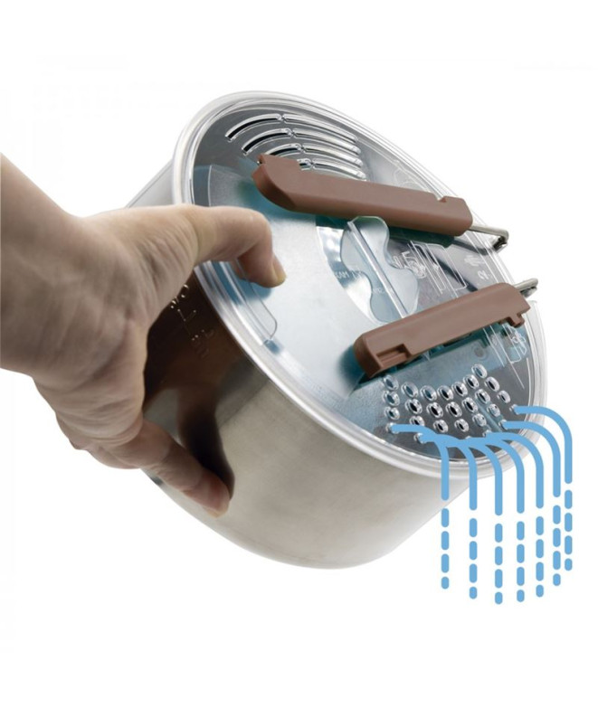 Laken Batterie en acier inoxydable.