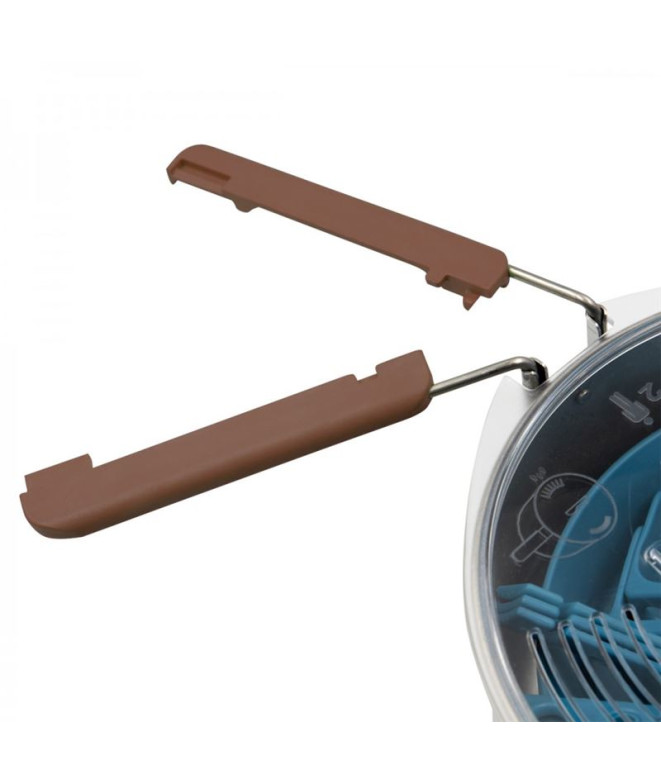 Laken Bateria em aço inoxidável.