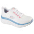 Sapatilhas Skechers D'Lux Walker-Fresh F Mulher Malha branca/Rosa e guarnição azul