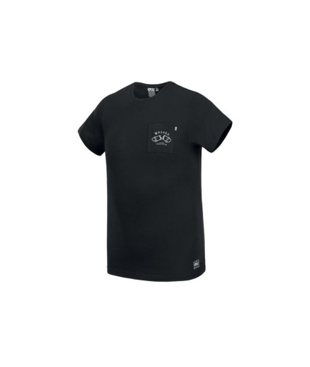 T-Shirt Picture Waisted Pocket Man Bk