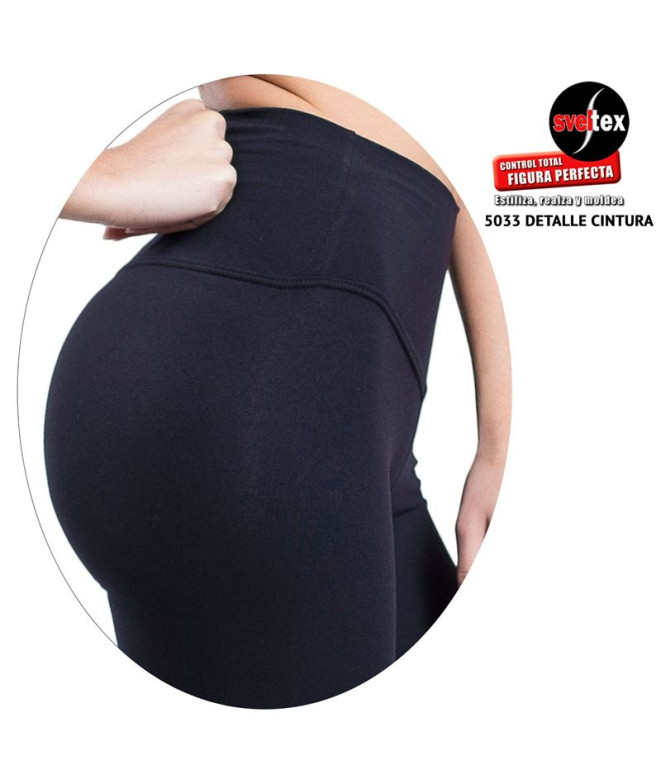 Collants Happy Dance Femme Taille haute longue Bk