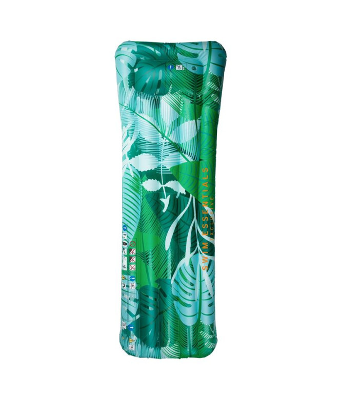 Colchão Swim Essentials Luxury Verde Tropical Leaves 180 cm