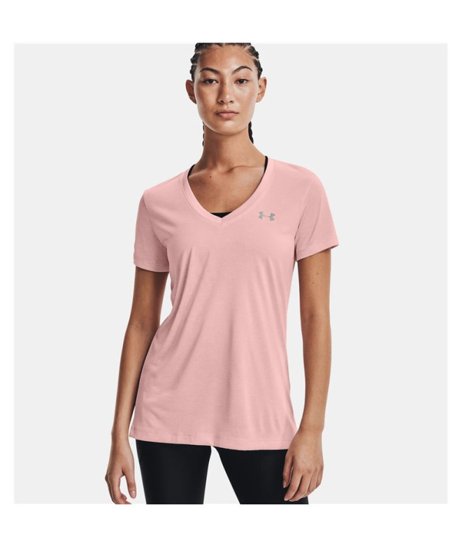 T-shirt Under Armour Tech SSV Femme Rose