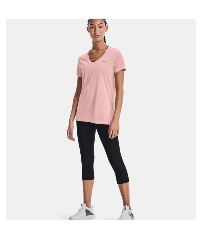 T-shirt Under Armour Tech SSV Mulher Rosa